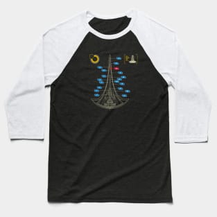 Spaceship blueprint II Baseball T-Shirt